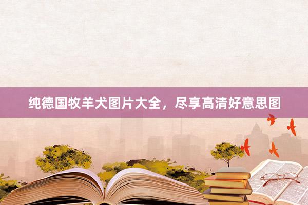 纯德国牧羊犬图片大全，尽享高清好意思图